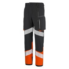 Pantalon de travail CEPOVETT 1FLSTPI – Noir / orange – vue avant