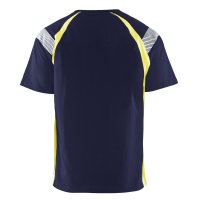 T-shirt professionnel BLAKLADER 3332 – Jaune / marine – vue arrière