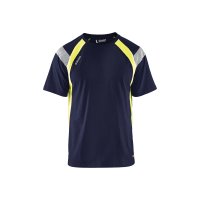 T-shirt professionnel BLAKLADER 3332 – Jaune / marine – vue avant