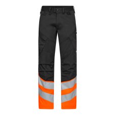 Pantalon de travail ENGEL 2546 – Orange / gris – vue avant