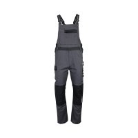 Cotte de travail LMA 3024 – Gris chiné – vue avant