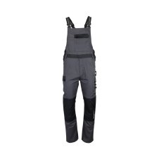 Cotte de travail LMA 3024 – Gris chiné – vue avant