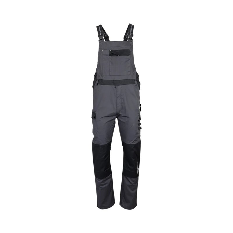 Cotte de travail LMA 3024 – Gris chiné – vue avant Cotte de travail LMA 3024 – Gris chiné – vue avant