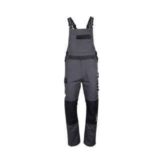 Cotte de travail LMA 3024 – Gris chiné – vue avant