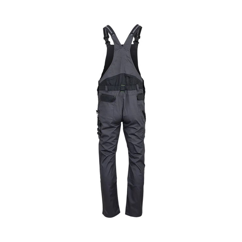 Cotte de travail LMA 3024 – Gris chiné – vue arrière Cotte de travail LMA 3024 – Gris chiné – vue arrière
