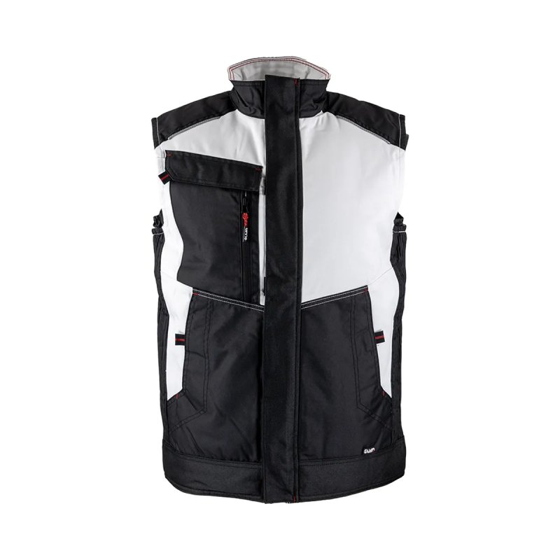Bodywarmer de travail LMA 5099 – Blanc – vue avant