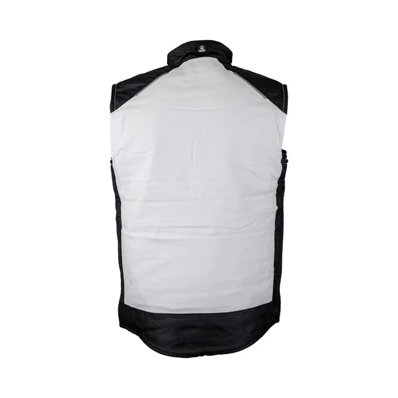Bodywarmer de travail LMA 5099 – Blanc – vue arrière