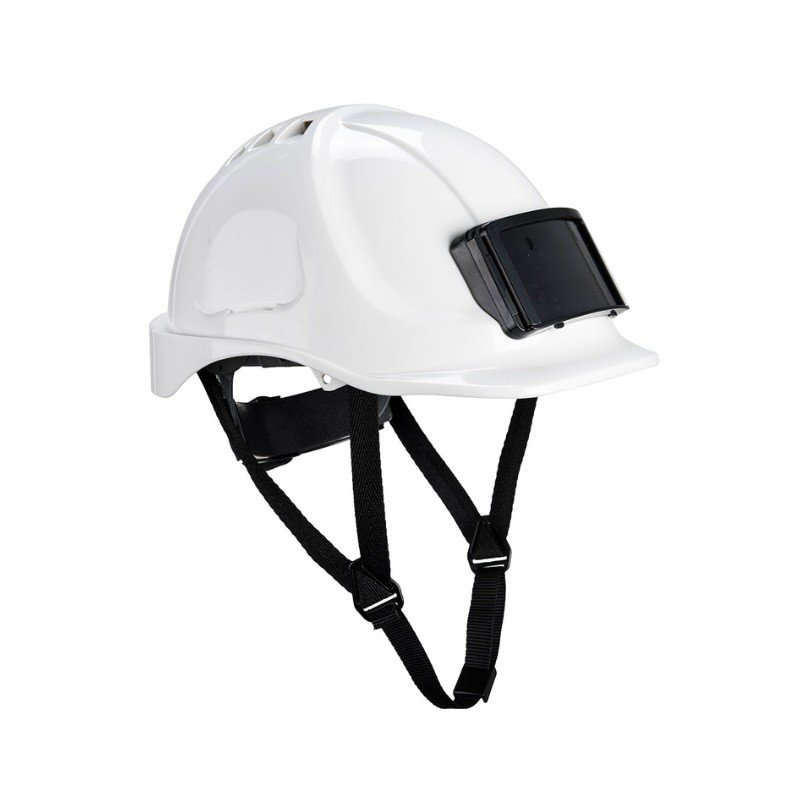 Casque de chantier avec porte badge ENDURANCE PB55