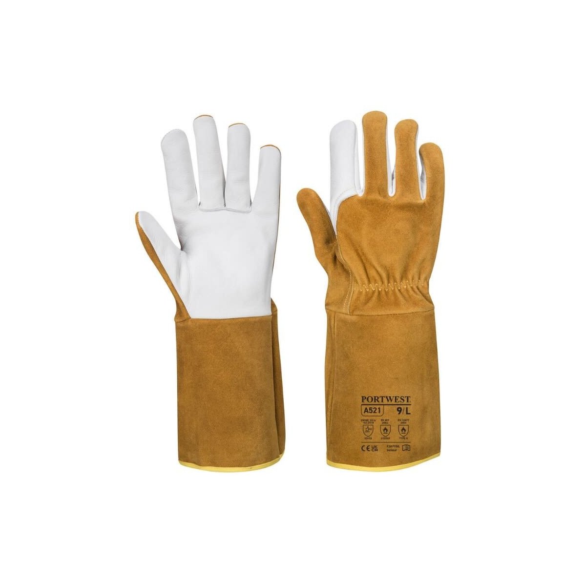 Gants soudeur TIG ULTRA A521 Portwest - Dextérité précise Gants soudeur TIG ULTRA A521 Portwest - Dextérité précise