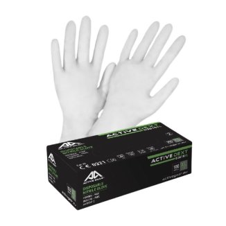 Boîte 100 Gants Vinyle Transparents Non Poudrés ACTIVE DEXT