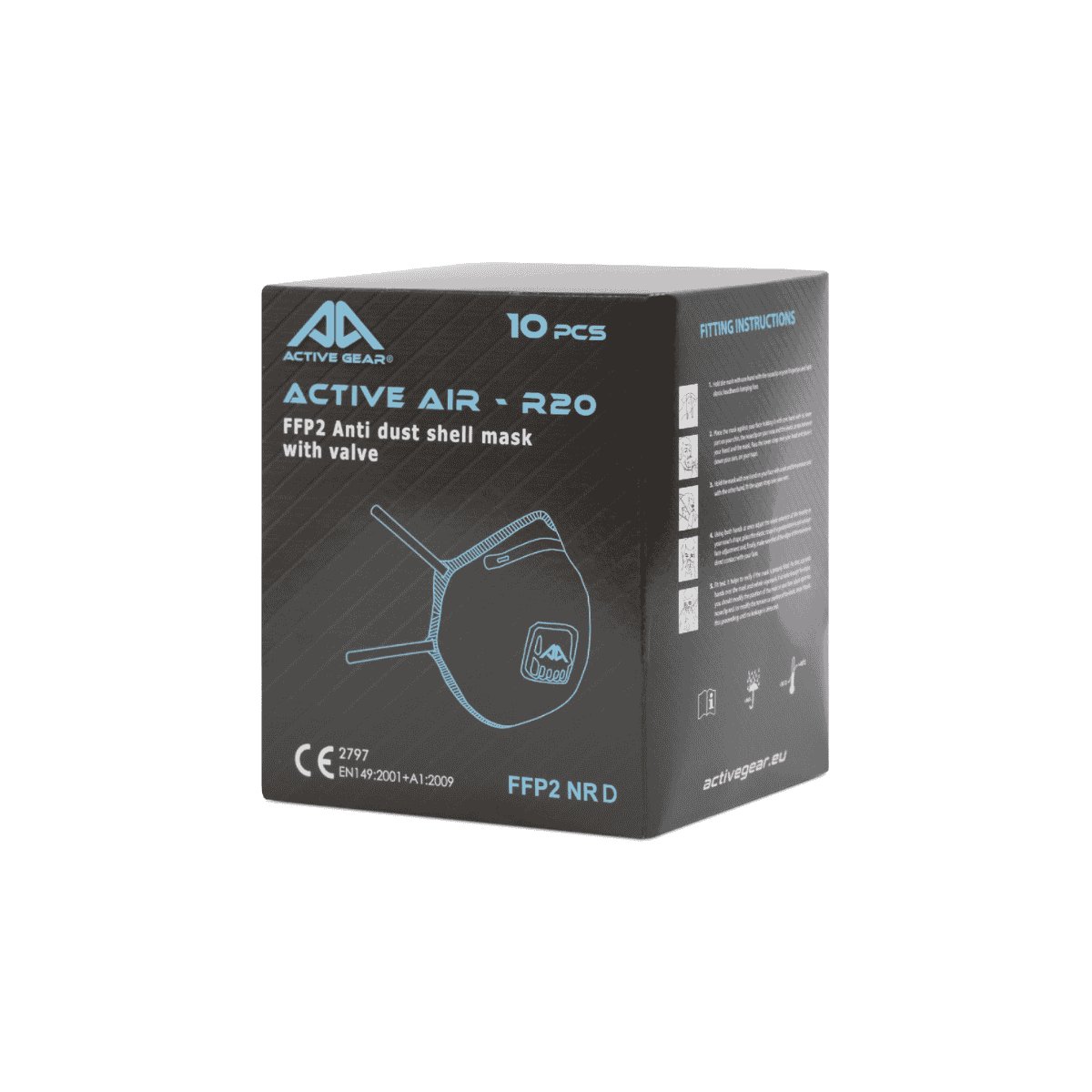 Masques FFP2 R20 ACTIVE AIR | Lot de 10 protections respiratoires
