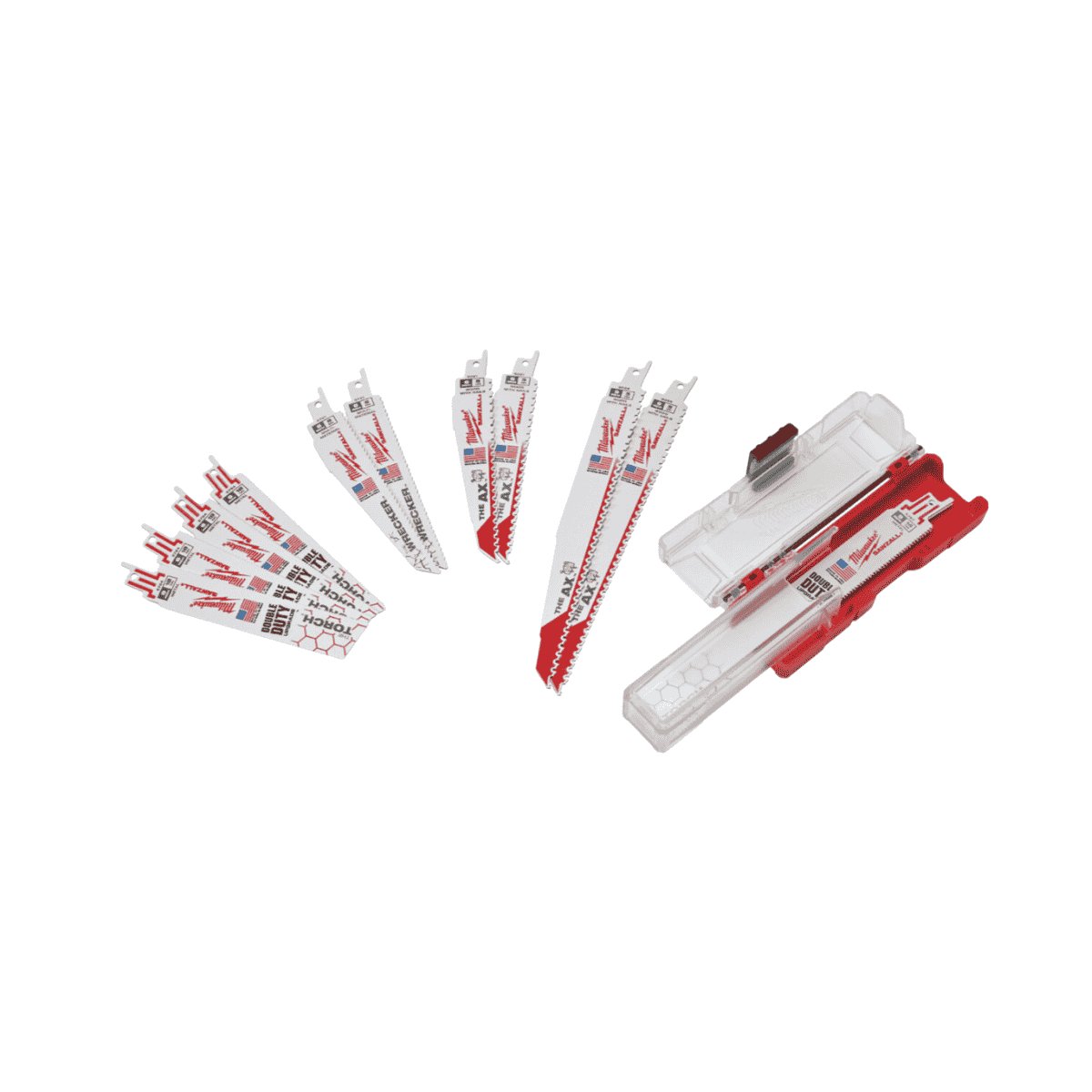 Coffret de 12 lames sabre scie Milwaukee — Professionnel Coffret de 12 lames sabre scie Milwaukee — Professionnel