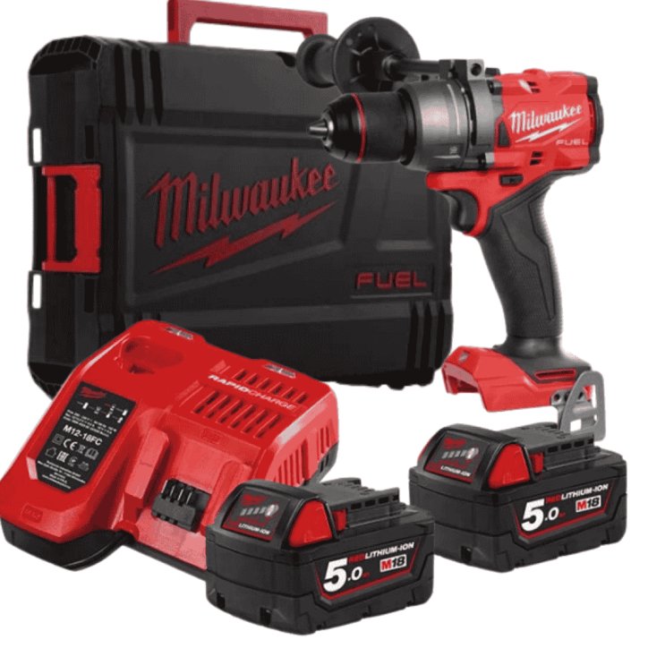 Perceuse à percussion M18 à carburant avec 2 batteries et chargeurs