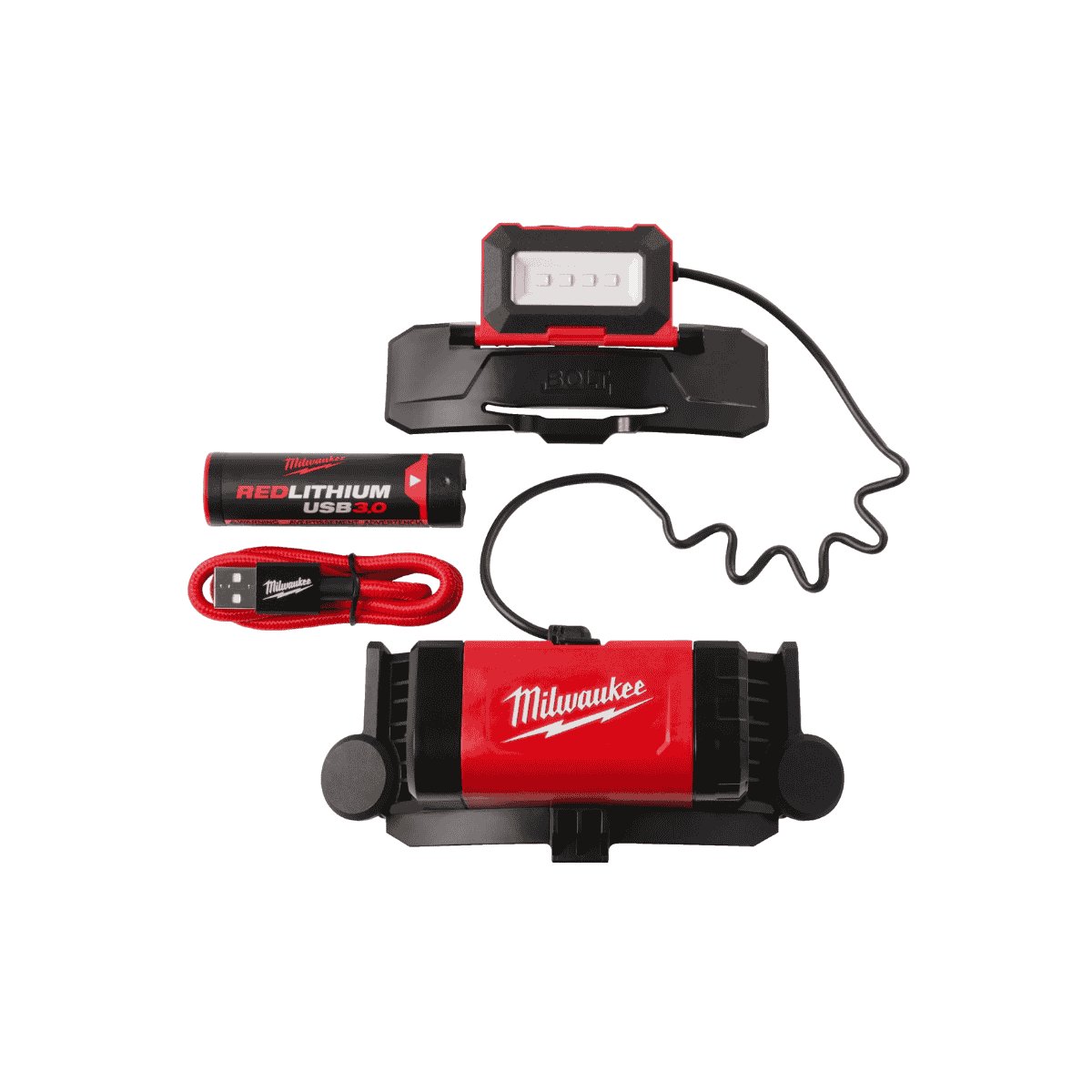 Lampe frontale BOLT 600 lumens Milwaukee — Professionnel Lampe frontale BOLT 600 lumens Milwaukee — Professionnel