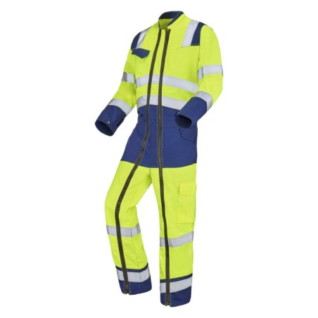 Cotte double zip haute visibilité FLUO SAFE XP